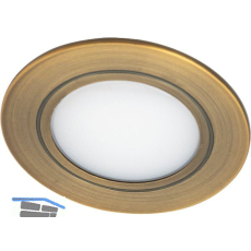 SIRO Einbauleuchte SL-Mono Spot 3000K warmwei�, Messing schwarz geb�rstet