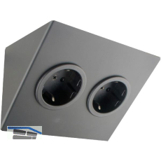 CARESSI Steckdosenelement 2ST14 2 Schukosteckdosen schwarz