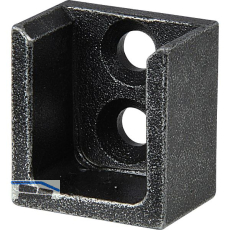 HALC� Schrankrohrlager Kulm Endst�ck seitlich Stahl schwarz passiviert