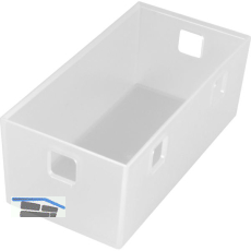 NINKA Organisationsbeh�lter Banio 2-fach Kunststoff Wei� transluzent