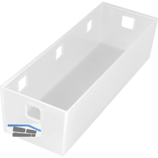 NINKA Organisationsbeh�lter Banio 3-fach Kunststoff Wei� transluzent