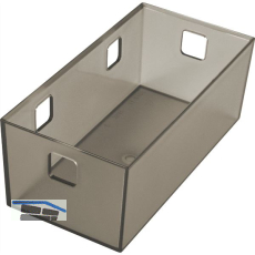 NINKA Organisationsbeh�lter Banio 2-fach Kunststoff Graphit transluzent