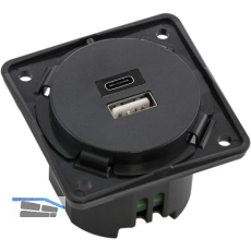 BERKER Integro USB Ladesteckdose USB-A, USB-C anthrazit matt