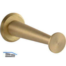 Mantelhaken Medellot Platte � 30, Tiefe 73, Messing matt schutzlackiert