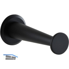 Mantelhaken Medellot Platte � 30, Tiefe 73, Aluminium schwarz