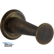Mantelhaken Medellot Platte � 30, Tiefe 53, Messing antik schutzlackiert