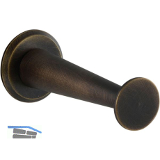 Mantelhaken Medellot Platte � 30, Tiefe 73, Messing antik schutzlackiert