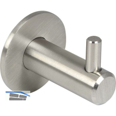 Mantelhaken Tonina 1 mit Platte � 35 mm, Tiefe 42 mm, Edelstahl geb�rstet