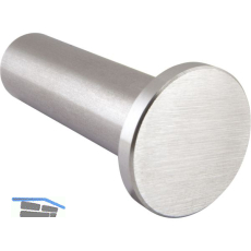 Mantelhaken Divanno � 22 mm, Tiefe 50 mm, Edelstahl geb�rstet