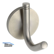 Mantelhaken Jaina Rosette � 57 mm, H�he 80 mm, Edelstahl geb�rstet