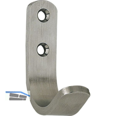 Mantelhaken Macoba Breite 18 mm, H�he 66,5 mm, Edelstahl geb�rstet