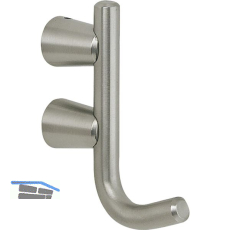 Mantelhaken Copan Breite 20 mm, H�he 86 mm, Edelstahl geb�rstet