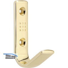 Mantelhaken Gamma Breite 18 mm, H�he 69 mm, ZN vermessingt poliert