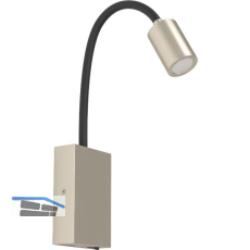 EGLO Wandleuchte Tazzoli Pro Nickel matt, schwarz