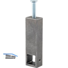 HALC� Schrankrohrlager Kulm Mittelst�ck Stahl schwarz passiviert