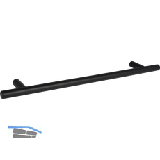 Handtuchhalter Bunos Breite 500 mm, Stahl schwarz matt