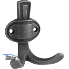 Mantelhaken Corvo Breite 67 mm, H�he 76 mm, ZN eisenf�rbig br�niert