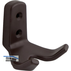 Mantelhaken Amun Breite 57 mm, H�he 62 mm, Kunststoff braun