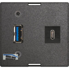 EVOline Wechselmodul USB Typ A + USB Typ C Charger