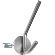 Huthaken Jaina Rosette � 58 mm, H�he 145 mm, Edelstahl geb�rstet