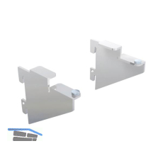 Ladenbausystem Single/Twin Konsole f�r Glas 90 mm chrom