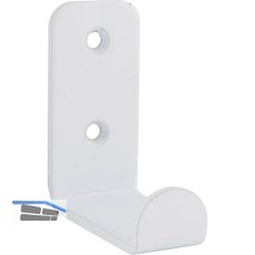 Mantelhaken Amenti Breite 25 mm, H�he 54 mm, Stahl wei�