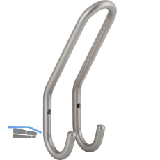 Huthaken Nora Breite 51 mm, H�he 192 mm, Edelstahl unbehandelt