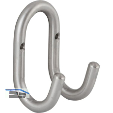 Mantelhaken Nora Breite 51 mm, H�he 87 mm, Edelstahl unbehandelt