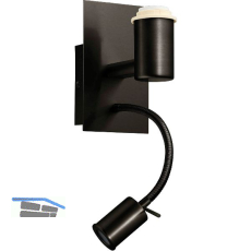 EGLO Wandleuchte Pasteri Pro 2-fach schwarz Grundk�rper ohne Schirm