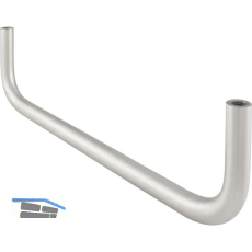 Garderobenh�ngeb�gel Nora U-Form, Lochabstand 240 mm, Breite 252, Edelstahl geb.