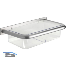 Wandschirmgarnitur Nora mit Kunststoffwanne, Edelstahl geb�rstet