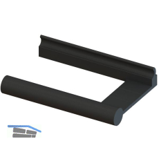 L&S Sign Papierrollenhalter 287 mm schwarz