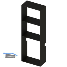 L&S Sign Modul vertikal H: 880 mm B: 600 mm schwarz