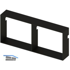 L&S Sign Modul horizontal H: 400 mm B: 900 mm schwarz