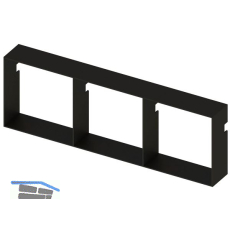 L&S Sign Modul horizontal H: 400 mm B: 1200 mm schwarz