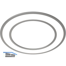 DOMUS LINE Einbauleuchte Holl D-Motion offen, Edelstahl Effekt