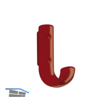 Mantelhaken HEWI 477.90.060 H�he 72 mm, Polyamid rubinrot gl�nzend