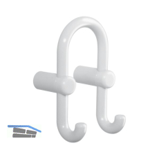 Mantelhaken HEWI 801.90.040 H�he 165 mm, Polyamid lichtgrau gl�nzend