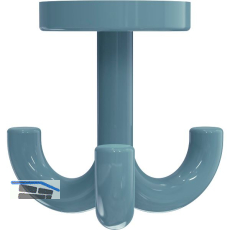Dreifach-Drehhaken HEWI 477.90.050 H�he 70mm,Polyamid aquablau gl�nzend