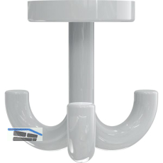 Dreifach-Drehhaken HEWI 477.90.050 H�he 70 mm, Polyamid lichtgrau gl�nzend
