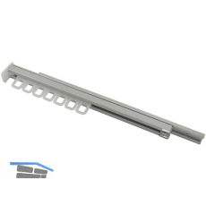 Kleiderb�gelhalter-Auszug 355 mm Aluminium natur