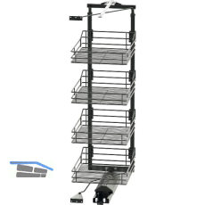 VS TAL Gate Hochschrankauszug Set Classic 1200 - 1450 mm KB 450 mm Lava