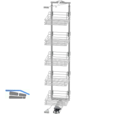 VS TAL Gate Hochschrankauszug Set Classic 1700 - 1950 mm KB 450 mm Silber