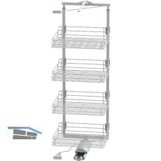 VS TAL Gate Hochschrankauszug Set Classic 1450 - 1700 mm KB 600 mm Silber