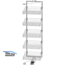 VS TAL Gate Hochschrankauszug Set Classic 1700 - 1950 mm KB 600 mm Silber