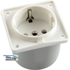 BERKER Integro Steckdose polarwei� konfektioniert ohne Rahmen