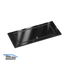 EVOline BackFlip, 2 Stk. Schukosteckdosen, USB-C-Charger, Glas schwarz