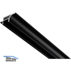 ALUMIS LED-Griffprofil OUT 5000 mm Aluminium schwarz eloxiert