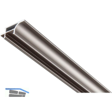 ALUMIS LED-Griffprofil OUT 5000 mm Aluminium Edelstahl Effekt