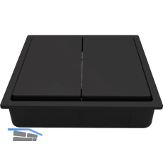 SIRO PushPower Einbauschalter 55 4-fach schwarz